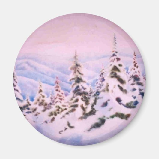 Winter Landscape Magnet (Voorkant)