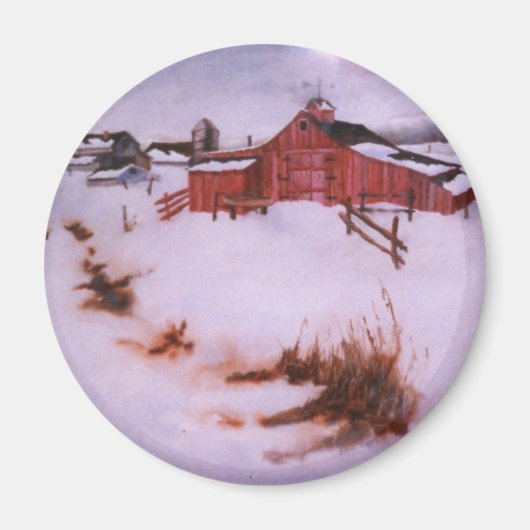 Winter Landscape Magnet (Voorkant)