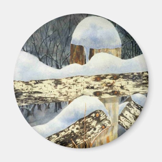 Winter Landscape Magnet (Voorkant)