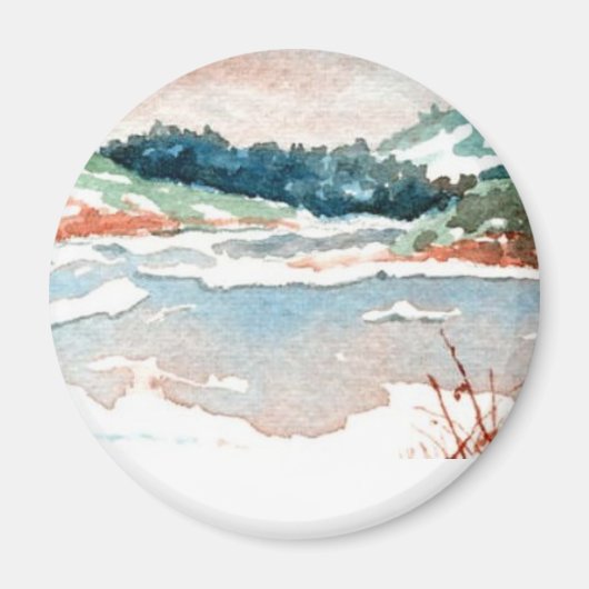 Winter Landscape Magnet (Voorkant)