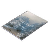 Winter Landscape Memorial Guest Book Notitieboek (Linkerzijde)