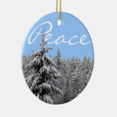 Winter Landscape Ornament Peace Joy Decorations (Rechts)