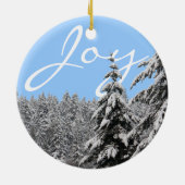 Winter Landscape Ornament Peace Joy Decorations (Achterkant)