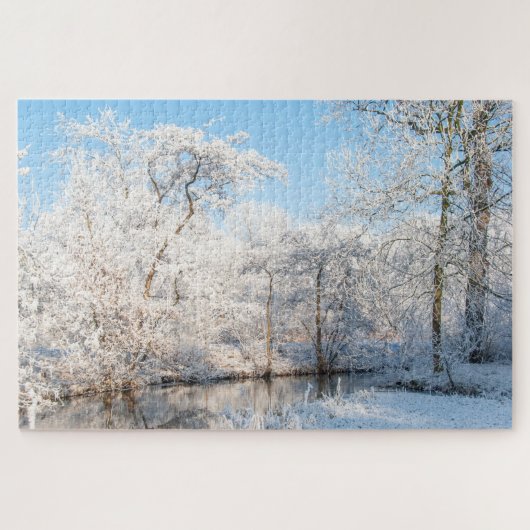 Winter Landscape Photo, 1014 Jigsaw Puzzle Legpuzzel (Horizontaal)