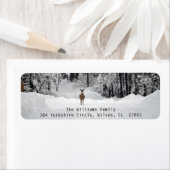 Winter Landscape Photo Return Label (Insitu)