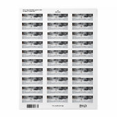Winter Landscape Photo Return Label (Full Sheet)