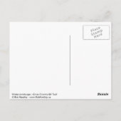 Winter Landscape - Postcard Briefkaart (Achterkant)
