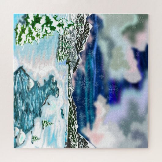 Winter Landscape Puzzle Legpuzzel (Horizontaal)
