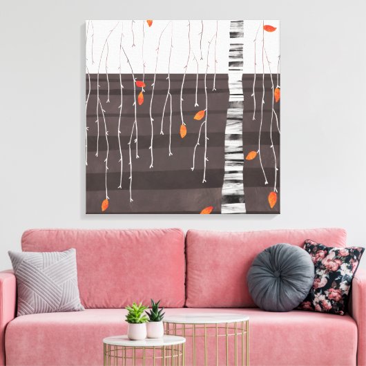Winter Landscape Tree Art Canvas Afdruk (Insitu (Woonkamer))
