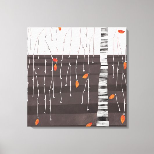 Winter Landscape Tree Art Canvas Afdruk (Voorkant)