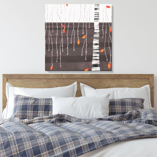 Winter Landscape Tree Art Canvas Afdruk (Insitu (Slaapkamer))