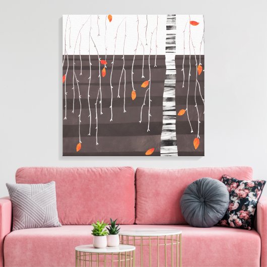 Winter Landscape Tree Art Canvas Afdruk (Insitu (Woonkamer))