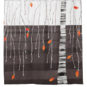 Winter Landscape Tree Art Douchegordijn (Voorkant)