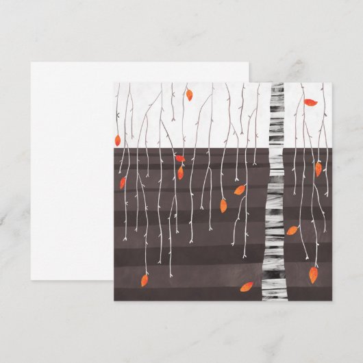 Winter Landscape Tree Art Kaart (Voorkant / Achterkant)