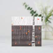 Winter Landscape Tree Art Kaart (Staand voorkant)