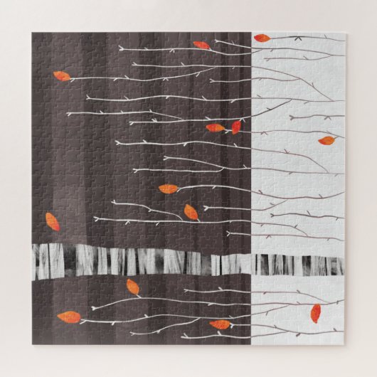 Winter Landscape Tree Art Legpuzzel (Horizontaal)