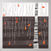 Winter Landscape Tree Art Poster (Voorkant)