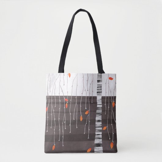Winter Landscape Tree Art Tote Bag (Voorkant)