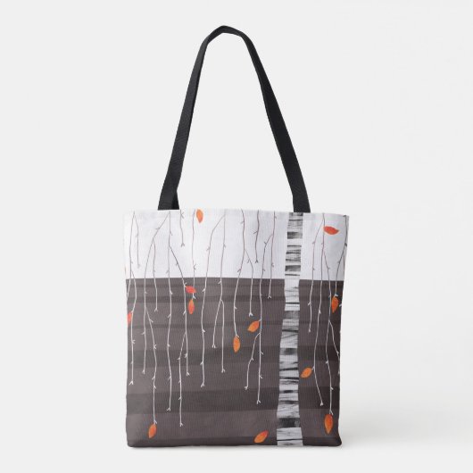 Winter Landscape Tree Art Tote Bag (Achterkant)