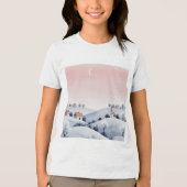 Winter landscape Tri-Blend shirt (Voorkant)