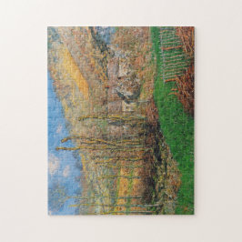 Winter Landscape Valley of Falaise Monet Fine Art Legpuzzel