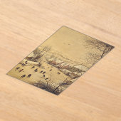 Winter landscape with bird trap by Pieter Brueghel Acryl Uitnodigingen (Laagn)