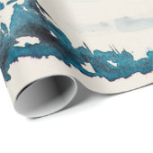 Winter landscape with mountain village covered wit cadeaupapier (Rol Hoek)