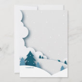 Winter Landschap Foto Geboortefeest Kaart (Achterkant)