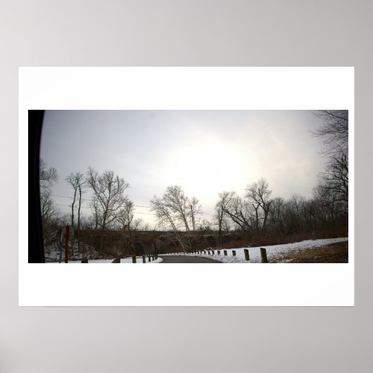 Winter Landschap Foto Poster (Voorkant)