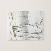 Winter Landschap Jigzaag Puzzle Legpuzzel (Horizontaal)