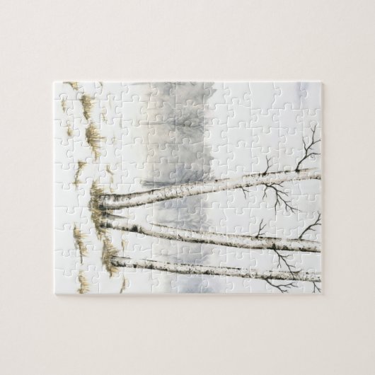 Winter Landschap Jigzaag Puzzle Legpuzzel (Horizontaal)