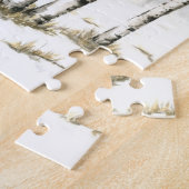 Winter Landschap Jigzaag Puzzle Legpuzzel (Zijkant)