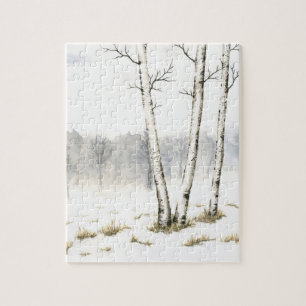 Winter Landschap Jigzaag Puzzle Legpuzzel