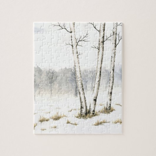 Winter Landschap Jigzaag Puzzle Legpuzzel (Verticaal)