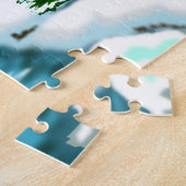 Winter Landschap Jigzaag Puzzle Legpuzzel (Zijkant)