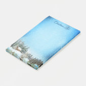 Winter landschap Kerstvakantie Post-it® Notes (Schuin)