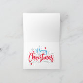 Winter landschap met een hert feestdagen kaart (Binnen)