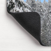 Winter Landschap Mousepad Sneeuwbos — Giften Muismat (Hoek)