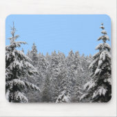 Winter Landschap Mousepad Sneeuwbos — Giften Muismat (Voorkant)