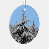 Winter Landschap Ornament  Sneeuw Bomen Decoraties (Rechts)