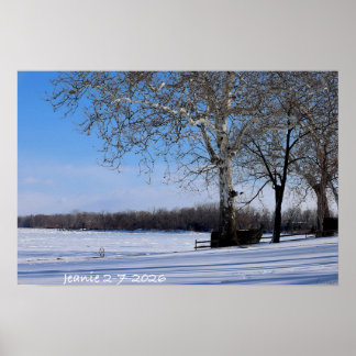 Winter Landschap Poster
