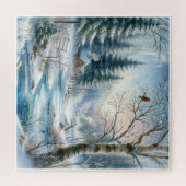 Winter Landschap Puzzel (Horizontaal)