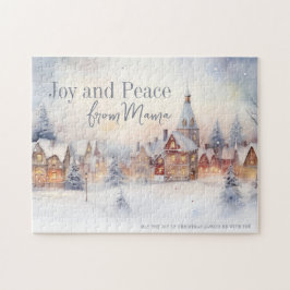 Winter Landschap Sneeuw Kerstcadeau Legpuzzel