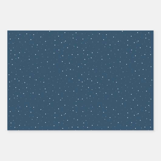 Winter Landschap Snowy Forest Moon Kerstmis Inpakpapier Vel (Voorkant 2)