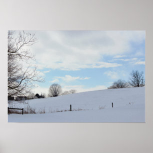 Winter Landschapsfoto Poster