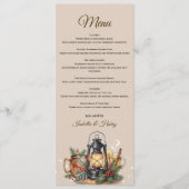 Winter Lantaarn Cozy Drankjes Reheersal Diner Menu (Voorkant)