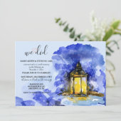 Winter Lantern-uitnodiging Kaart (Staand voorkant)