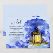 Winter Lantern-uitnodiging Kaart (Voorkant / Achterkant)