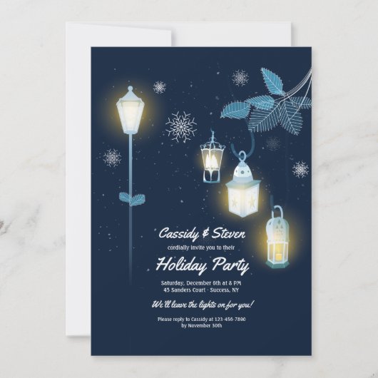 Winter Lanters uitnodiging (Voorkant)