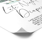 Winter Late night luiers spel Poster (Hoek)